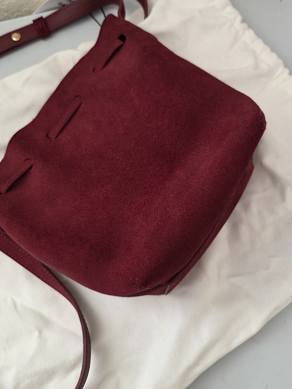 Mansur Gavriel Mini Mini Bucket Bag In Color Rococo - Picture 5 of 10